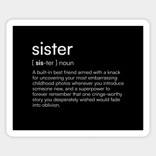 Sister Definition Magnet